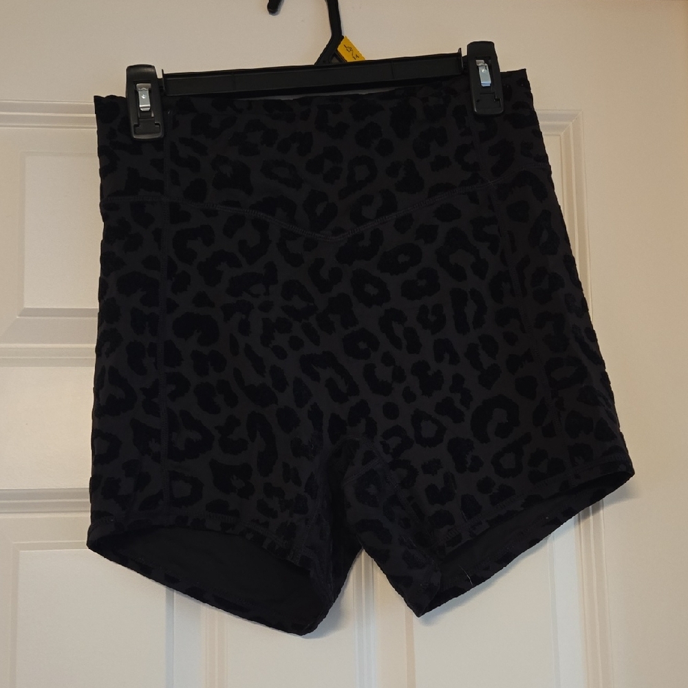Balance Athletica Black Leopard Women's Athletic Shorts